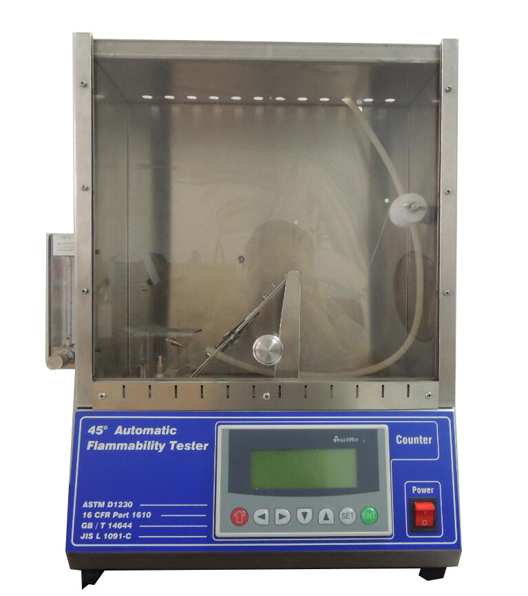 EN71 Flammability Testing Equipment 45° Automatic Flammability Tester