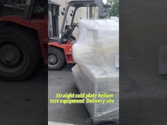 Shipment Video of Automotive Parts - Direct Cooling Plate Vacuum Chamber Helium Test Equipment