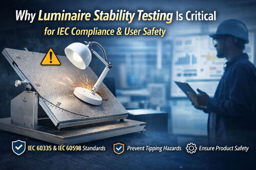 Latest company news about Why Luminaire Stability Testing Is Critical for IEC Compliance and User Safety