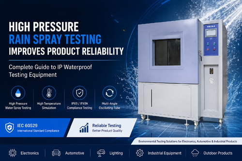 Latest company news about How High Pressure Rain Spray Testing Improves Product Reliability in Harsh Environmental Conditions？