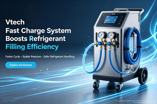 Latest company news about Vtech Fast Charge System Boosts Refrigerant Filling Efficiency