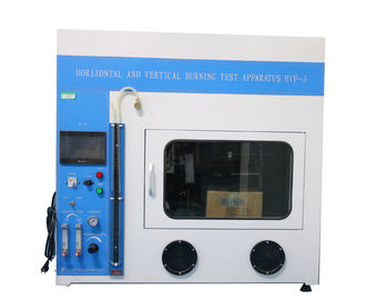 PLC Control Flammability Testing Equipment , Horizontal And Vertical Burning Test Apparatus
