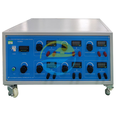 Power Cord Bending Machine Load System 6-Station Cable Testing Equipment 0-40A Adjustable Current Ammeter Accuracy ±1%