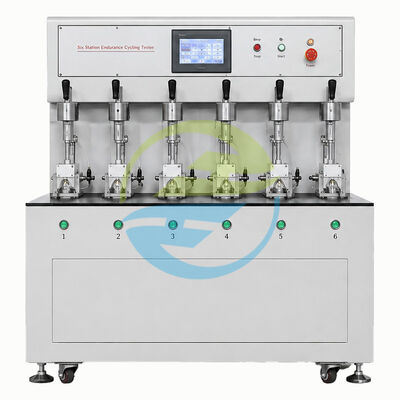 Good price PLC Servo-Driven Six-Station Endurance Cycling Tester 5000 Insertion Withdrawal Cycles IEC60884-1 Clause 20 21 220V online